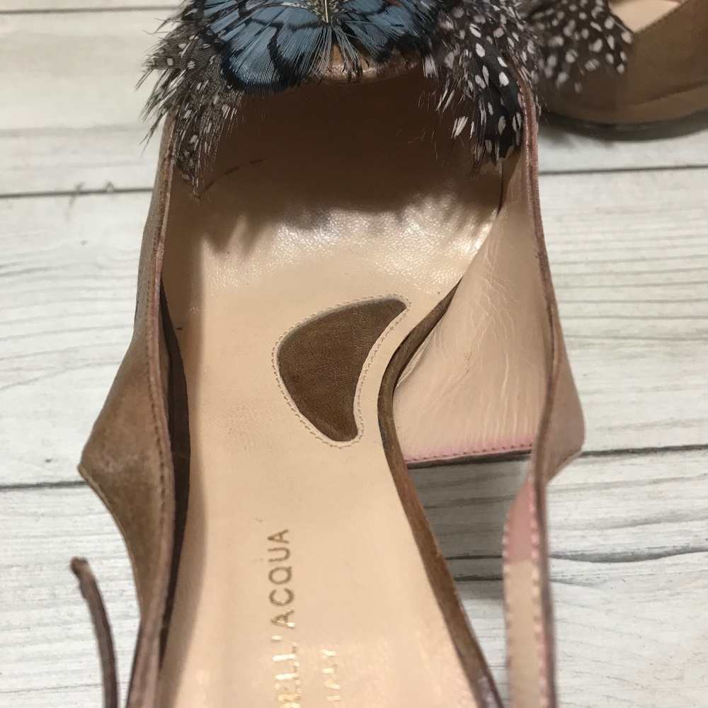 Alessandro Dell'Acqua Feather and Leather Pumps - Picture 9 of 16